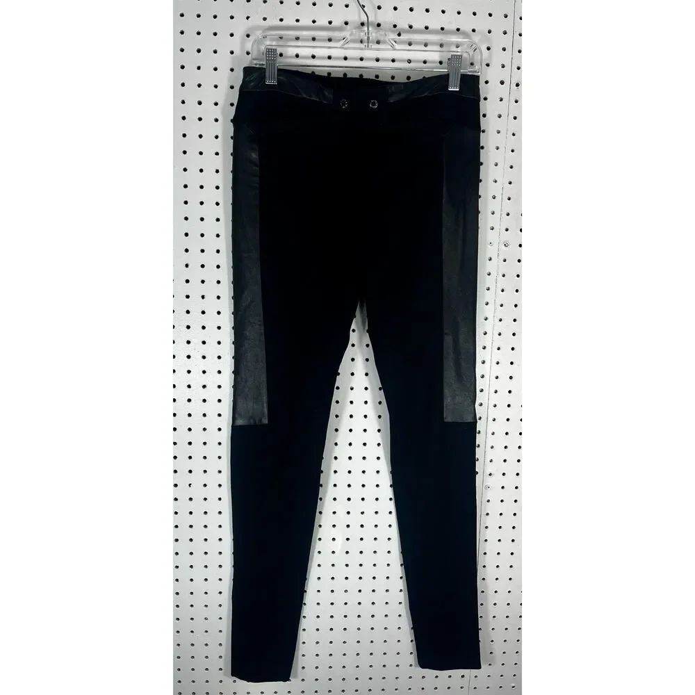 Faith Connexion leather front pants size S